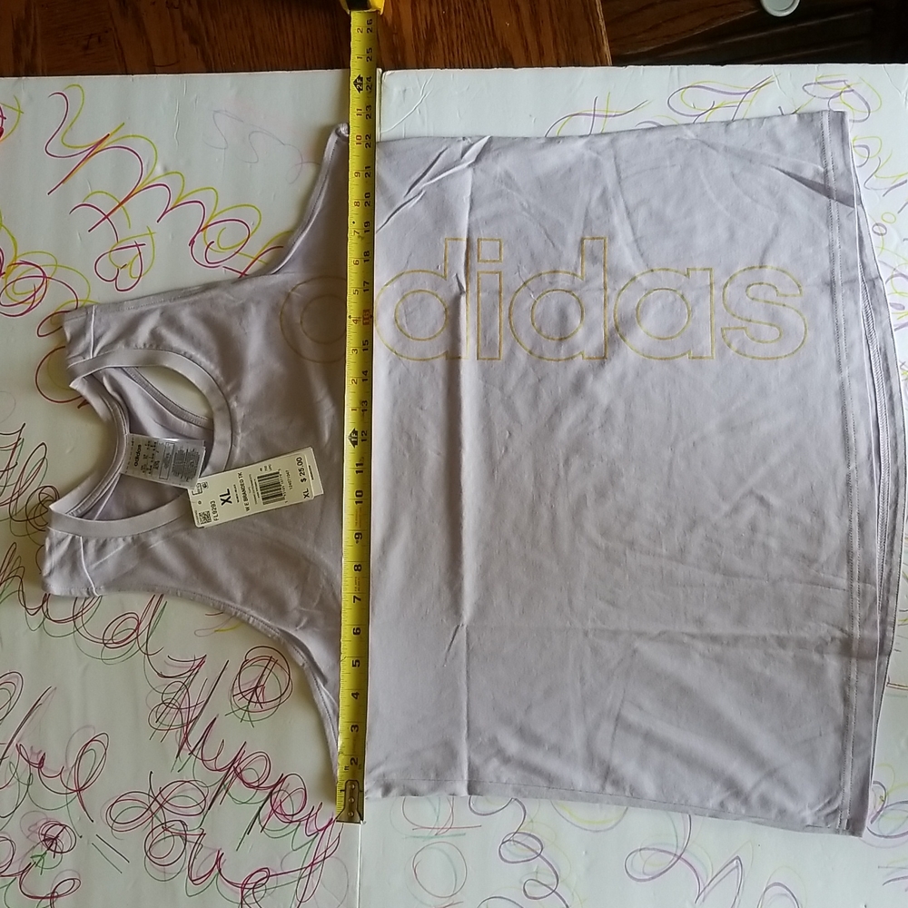 Adidas Performance XL Racerback Breathable Cotton Runners Workout Beach Tank